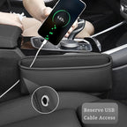 Car Seat Gap Filler Organizer and Storages Automotive Accessories Universal for Car SUV Truck Fill The Gap Between Seat and Console Stop Things from Dropping Black 2Pcs