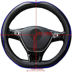 Mayco Bell Flat Bottom Steering Wheel Cover Anti-Slip,Safety,Soft,Breathable,Durable,Full Surround,Comfortable Grip Microfibe