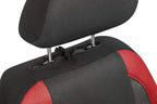 PIC AUTO Low Back Car Seat Covers - Sports Carbon Fiber Mesh Design, Two Front Set, Airbag Compatible, Universal Fit for Most