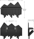 HOOBRO Wall Hooks with Shelf, Coat Rack with Shelf Wall-Mounted, Entryway Wall Key Holder, Hat Rack for Walls, Purse Hanger f