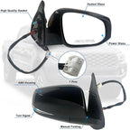 Right Passenger side Mirror Fits 2016-2022 Toyota Tacoma With Power Glass, Heated, Turn Signal丨Without Blind Spot Detection Match to Midnight Black Metallic Replace 8791004230 TO1321349 (7Pins)