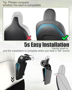 Charchendo [Custom Fit] Tablet Holder for Tesla Model Y & Model 3, Integrated Seat Backrest Mount for iPad Pro Air Mini, Rock-Solid No-Shake Bracket for Kids, Not for Model S/X or Other Cars