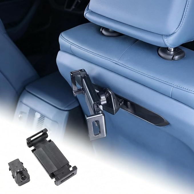 Car Headrest Tablet Holder for BMW X5 X6 G05 G06 G60 G45, Car Back Seat Mount, Gifts Road Trip Essentials for Kids, for 6-11" Device Like iPad Pro, Air, Mini, Galaxy Tab