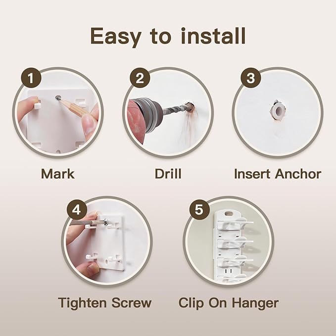 Hat Organizer for Wall, 2 Pack Adhesive Hat Rack for Baseball Caps, No Drilling or Wall Mount Cap Holder with Hooks, Over the
