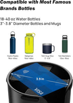 JOYTUTUS 2 Pack Car Cup Holder Expander with Offset Base, Fit for YETI, Hydro Flask, Cup Holder Expander for Car Hold 18-40 o