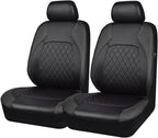 Universal Pu Leather Car Seat Covers Front Seats only, Airbag Compatible, Water-Resistant Durable Premium Vinyl, Fit for 95% 