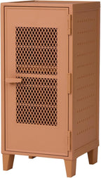 Tenma Locker-Shaped Storage Box with Mesh Doors That Can Be Assembled, Fitzpeg Cabinet, Mesh, Retro, Cute, Vertical Storage, 