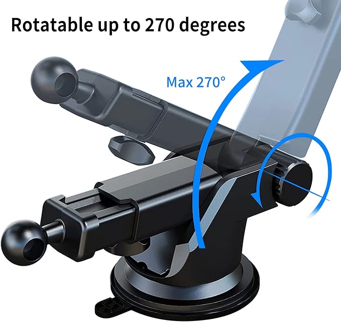 Suction Cup Mount for Car Stereo Dash Cam Mount Holder Easy to Install and Use About 8" Length
