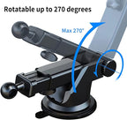 Suction Cup Mount for Car Stereo Dash Cam Mount Holder Easy to Install and Use About 8" Length