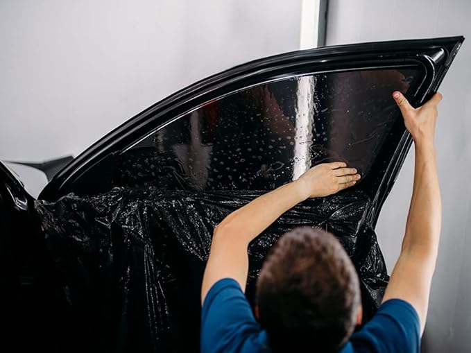 Rvinyl Window Tint Kit Compatible with Ford F-150 2009-2014 4 Door - Black 35% - Single Ply No Bubble Film - Do it Yourself Vehicle Complete Precut Kit