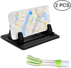 FineGood Phone Holder for Car with Air Vent Brush, Universal Silicone Car Cellphone Mount Antislip Vehicle Mobile Phone GPS M