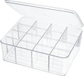 ZEXALOR Socks Underwear Drawer Organzier Dividers, 16 Compartment Removable Divided Plastic Storage Bin with Lid, Storage Org