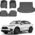 Powerty Floor Mats & Cargo Liner for 2023 2024 2025 2026 Honda HRV HR-V Accessories Floor Mats 2 Row Liner Set All Weather TPE 3D Floor Liners&Rear Cargo Mat