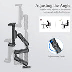 OHLPRO Tablet Mount for Truck - Heavy Duty Drill Base Tablet Holder for Car Dashboard, iPad Holder for All 5"-13" iPad Pro Samsung Galaxy Kindle fire Tablets and Car Wall etc. - 12-inch Arm