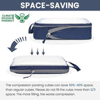 BAGAIL 6 Set Ultralight Compression Packing Cubes Packing Organizer for Travel Accessories Luggage Suitcase Backpack
