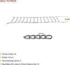 Mytee Products 2 Pair Cam Tensioner Twisted Link Snow Tire Chains Compatible w/ 17.5" Rim Diameter & 9" Wide Car Pickup Low-d