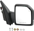 JDMSPEED Left Driver Side View Mirror Compatible with 2015-2020 Ford F150 with Power Glass Heated Puddle Lights Clearnce Lamp