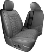 Coverado Leather Car Seat Covers, Waterproof Dooge Ram 1500 Seat Covers Compatible with 2002-2025 Dodge Ram 1500 2500 3500 wi