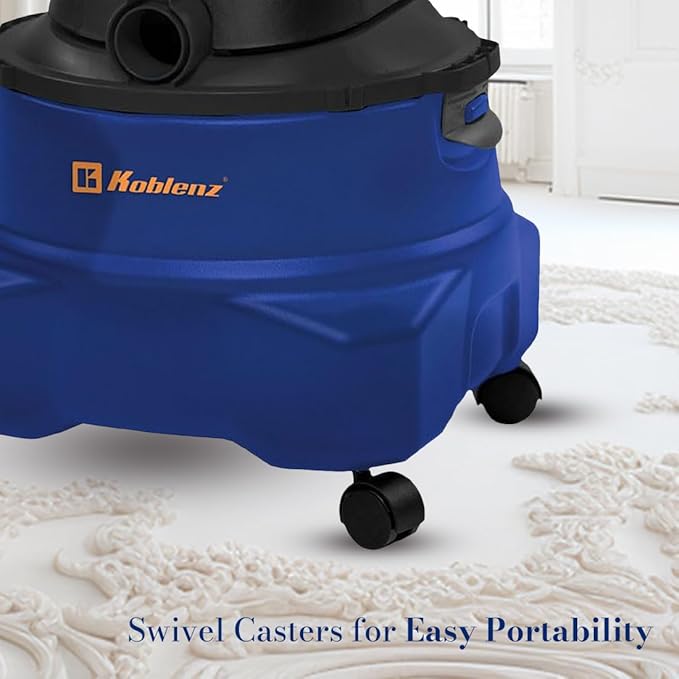 Koblenz Wet-Dry Vacuum Cleaner, 6-Gallon Tank, Superior 4.5 Peak HP Motor, Lightweight Vacuum Cleaner and Blower, Tackles Dry