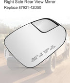 Passenger Side Mirror with Power Heated Blind Spot Fit for Toyota Rav4 2016-2018 Toyota 4Runner 2014-2020, Right Side Rear View Mirror Replace 87931-42D50 8793142D40 879310R200 879310R210