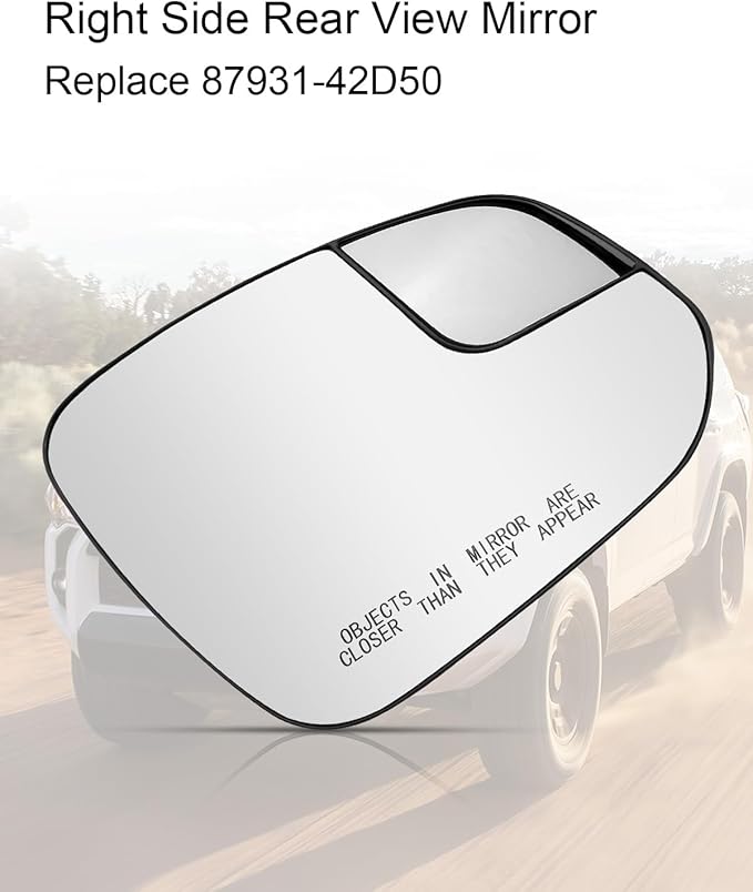 Passenger Side Mirror with Power Heated Blind Spot Fit for Toyota Rav4 2016-2018 Toyota 4Runner 2014-2020, Right Side Rear View Mirror Replace 87931-42D50 8793142D40 879310R200 879310R210