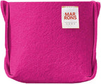 Collapsible Felt MAGENTAPINK Storage Bin Mini 3.9"x3.9"x3.9" – Foldable Basket with Handles for Closet, Toy Storage, Laundry 