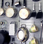 Wall Control 30-P-3232G Gray Metal Pegboard Pack