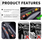 2PCS New Car Seat Gap Filler with 2 Storage Areas,Stylish Car Seat Gap Storage for Stabilizing Phone,Keys Wallet,Universal Car Seat Gap Filler Organizer (Carbon Brown)