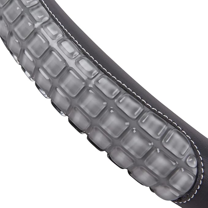 Flying Banner car Steering Wheel Cover Gel Massage Velvet Cool Warm Universal Size 15 inches SUV Truck Anti Slip Odorless Sum