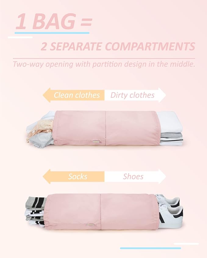 BAGSMART 6 Set /4 Set/2 Set Compression Packing Cubes for Travel, Lightweight Luggage Organizer Bags, Durable Space Saver Bag