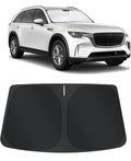 TINGLU Sun Shade for Mazda CX90 CX-90 2024 2025 2026 Accessories Windshield Sun Shade Window Shade UV Rays Protection Sun Visor Cover with Steering Wheel Sunshade Storage Bag