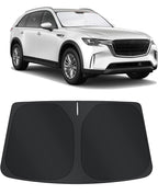 TINGLU Sun Shade for Mazda CX90 CX-90 2024 2025 2026 Accessories Windshield Sun Shade Window Shade UV Rays Protection Sun Visor Cover with Steering Wheel Sunshade Storage Bag