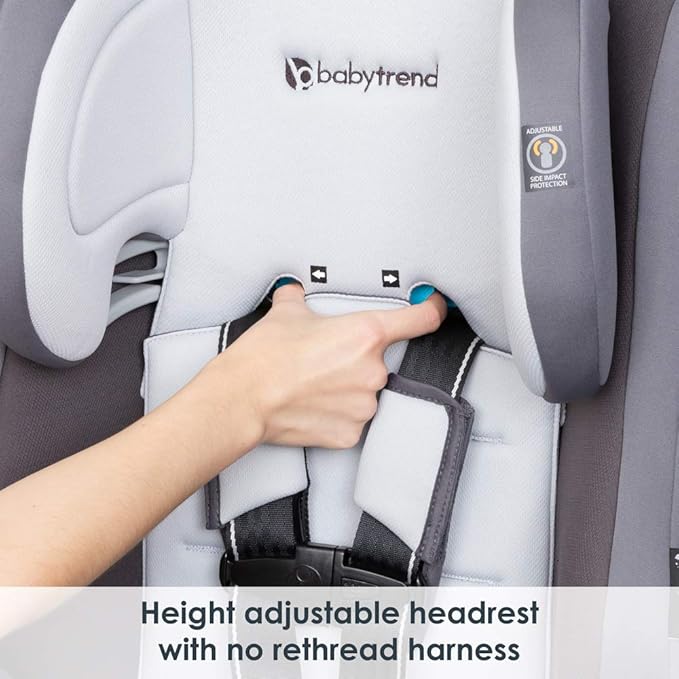 Baby Trend Cover Me™ 4-in-1 Convertible Car Seat, Vespa – Built-in Canopy, 4-Stage Growth System, Plush Comfort Padding, Mult