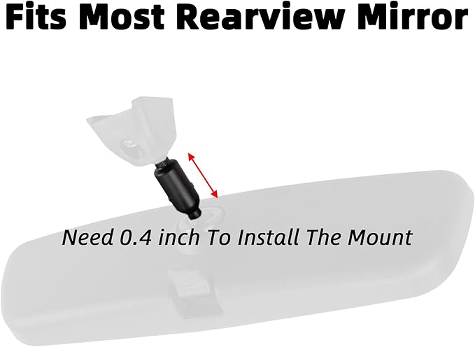 Dash Cam Rear View Mirror Mount for Rexing Rove SASINON SUVCON Miden BAEASU Azacvb lensuge DoHonest iZEEKER Galphi BOOGIIO Otovoda Miofive Lensuge zhiroad Neideso Avylet Camera Holder