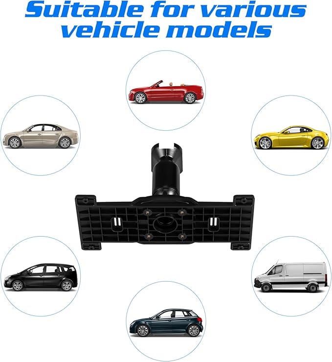 NUOBESTY Rear View Mirror Bracket Dash Mount - Universal Car Rearview Mirror Back Plate Holder for Dash Cam Installation 6.10X2.63X0.39In Easy Setup Vibration Resistant