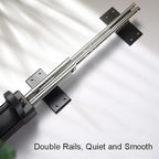Pull Out Clothes Rail Extendable Pull Out Closet Rod - Wardrobe Pull-Out Trousers Rack, Extendable Wardrobe Rail in Steel, Ad