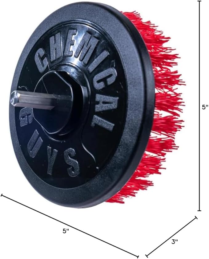 Chemical Guys ACC508 Heavy Duty Spinner Multi-Surface Drill Brush Attachment (Fits Any Standard Drill - Power Scrubber Remove