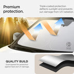 Spigen Triple-Coated CryoShade Front Windshield Sunshade (Reinforced Velcro Strap) for Toyota RAV4 2019-2025 and RAV4 Prime 2021-2025