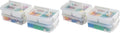 IRIS USA 1 Qt. Plastic Storage Bins with Lids, 4 Pack, Craft Storage Container, Sensory Bin, Organizing Containers for Home, 