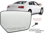 APA Replacement for Exterior Rear View Mirror Glass 2014-2020 Impala Power Non-Heated Passenger Right Side 84269177 GM1325188