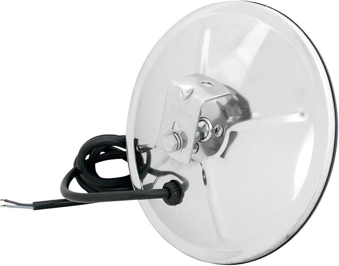 Grand General 33081 Stainless Steel 8" Convex Blind Spot Mirror with "L" Bracket