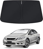 KUST Windshield Sun Shade for 2006–2009 2010 2011 Honda Civic Accessories Window Shade Sun Visor Cover Foldable Block UV Rays