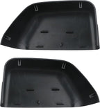 1 Pair Tow Mirror Cover Cap (Black Paintable) | For 2017-2024 Ford Super Duty F250 F350 F450 F550 Truck Accessories Replacement | Driver&Passenger Side Exterior Plastic Top Half Door Mirror Caps