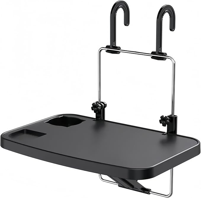 Car Steering Wheel Desk Compatible with Ford F150 F250 F350 F-150 F-250 F-350, Foldable Back Seat Tray Table, Car Steering Wheel Tray for Laptop Eating Writing, Travel Car Accessories,A