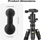 2Pack 20mm to 17mm Ball Mount Adapter, Aluminum Alloy Precision Converter for Vehicle Navigation Phone Holder Dash Cam Action Camera