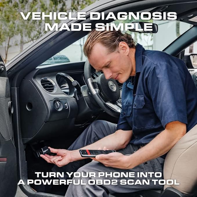 BLCKTEC 430 Bluetooth OBD2 Scanner for iPhone & Android, No Subscription Fee, OBDII Car Code Reader, Diagnose Check Engine, ABS,