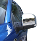 Keptrim for F150 Rearview Side Mirror Cover Trim for Ford F150 2015 2016 2017 2018 2019 2020, ABS Chrome, 2pcs