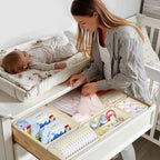 DIMJ Drawer Organizer Clothes 10 Pack - Foldable Baby Organizers and Storage & Dresser Organizer for Bedroom, Closet - Nurser