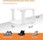 5 Tiers Shoe Rack Organizer for Closet Shoe Holder Storage Narrow Plastic Vertical, Free Standing Shoe Rack Shelf for Entrywa