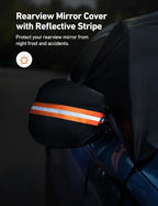AstroAI Car Windshield Snow Cover, Windshield Cover for ice and Snow, Frost Windshield Cover for Ice, 2*Removal Side Mirror Protector, Windproof UV Sunshade Cover for Cars, SUVs, Vans